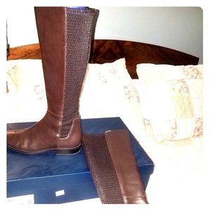 Cole Haan brown riding boots